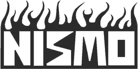 NISMO Classic Up Flames Decal / Sticker