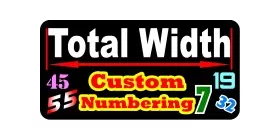 z Custom Numbering Decal / Sticker