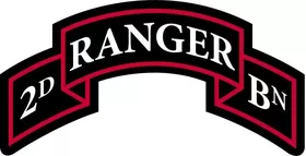 2nd Ranger Battalion Scroll Decal / Sticker 01