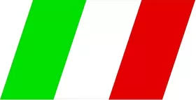 Italian Flag Decal / Sticker 07