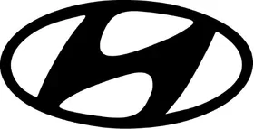 Hyundai Lettering Decal / Sticker 02