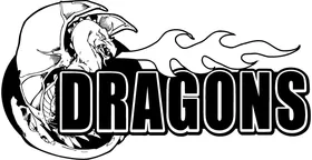 Dragons Mascot Decal / Sticker