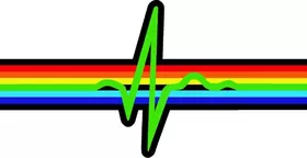 Pink Floyd Heartbeat Decal / Sticker 16