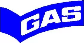 Gas Blue Jeans Decal / Sticker 02