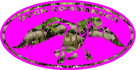 Pink Camouflage Duck Commander Hunting Decal / Sticker