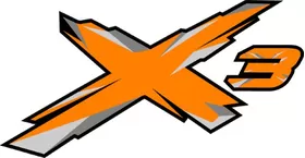 Orange Can-Am X3 Decal / Sticker 48