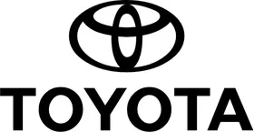 Toyota Lettering and Logo Decal / Sticker 04