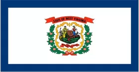 West Virginia State Flag Decal / Sticker 01