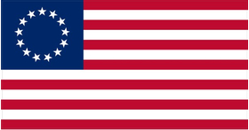 Betsy Ross American Flag Decal / Sticker 126