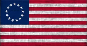 Distressed Betsy Ross American Flag Decal / Sticker 128