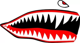 Shark Teeth Decal / Sticker 20