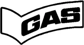 Gas Blue Jeans Decal / Sticker