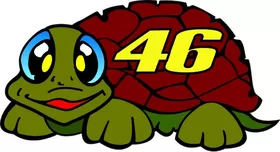 Valentino Rossi Tartarughina (Turtle) Decal / Sticker 01