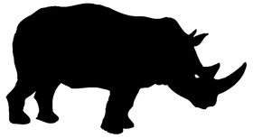 Rhinos Mascot Decal / Sticker