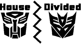 Transformers House Divided Decal / Sticker