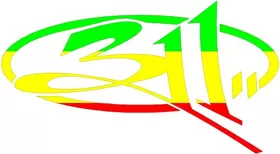 Rastafarian 311 Band Decal / Sticker