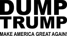 Dump Trump Decal / Sticker 01