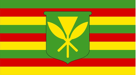 Kanaka Maoli Flag Decal / Sticker 01