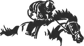 Jockey On Horse Decal / Sticker