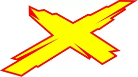 Red and Yellow Can-Am X Decal / Sticker 13
