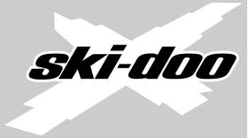 Black and White Ski-Doo X Decal / Sticker 25