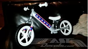 Evel Knievel Stripe Decal / Sticker 01