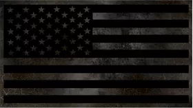 Distressed Black and Gray American Flag Decal / Sticker 70