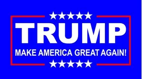 TRUMP Flag Decal / Sticker 01