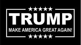 TRUMP Flag Decal / Sticker 03