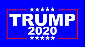 TRUMP 2020 Flag Decal / Sticker 10