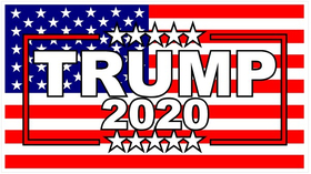 TRUMP 2020 American Flag Decal / Sticker 11