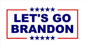 Let's Go Brandon Political Flag Style Decal / Sticker 10