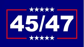 TRUMP 45/47 Flag Decal / Sticker 18