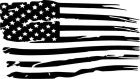 Distressed American Flag Decal / Sticker 94