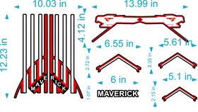 Top Gun Maverick Helmet Decal / Sticker Set 15