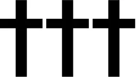 Crosses Band Decal / Sticker