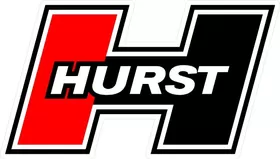 Black and Red Hurst Decal / Sticker 09