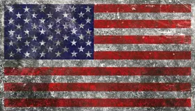 Distressed American Flag Decal / Sticker 74