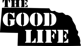 Nebraska The Good Life Decal / Sticker 05