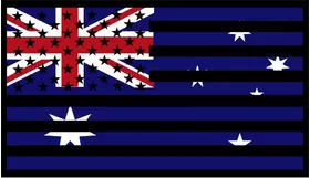 American Australian Flag Decal / Sticker 01