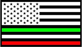 American Italian Flag Decal / Sticker 01