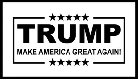 TRUMP Flag Decal / Sticker 04