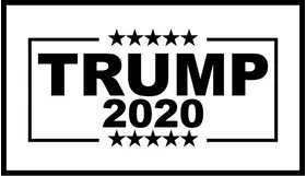 TRUMP 2020 Flag Decal / Sticker 16