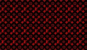 Red and Black Louis Vuitton Pattern Decal / Sticker 20