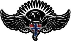 Norwegian Flag Bandana VOLBEAT Decal / Sticker 17