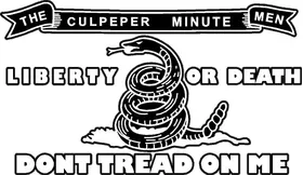 Culpeper Minutemen Don't Tread on Me Decal / Sticker