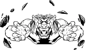 Lion Mascot Decal / Sticker