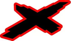 Red and Black Can-Am Ski-Doo Sea-Doo X Decal / Sticker 26