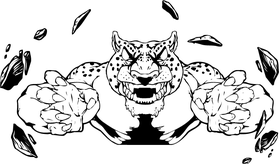 Cheetahs Mascot Decal / Sticker