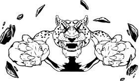 Jaguars Mascot Decal / Sticker